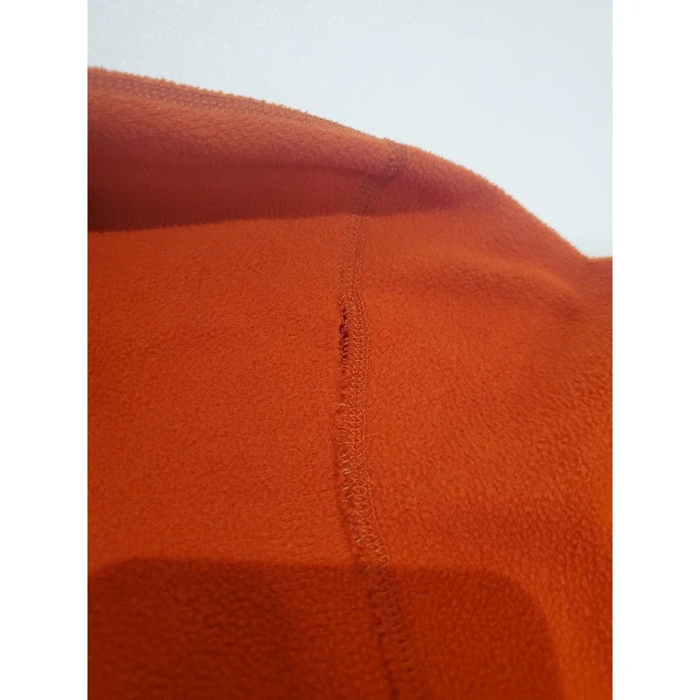 The North Face Men's 1/2 Zip Long Sleeve‎ Sweater, Small, Orange/Black
